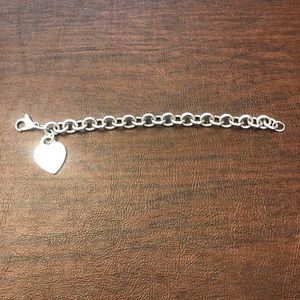Tiffany & Co. Heart Charm Bracelet - Engraved